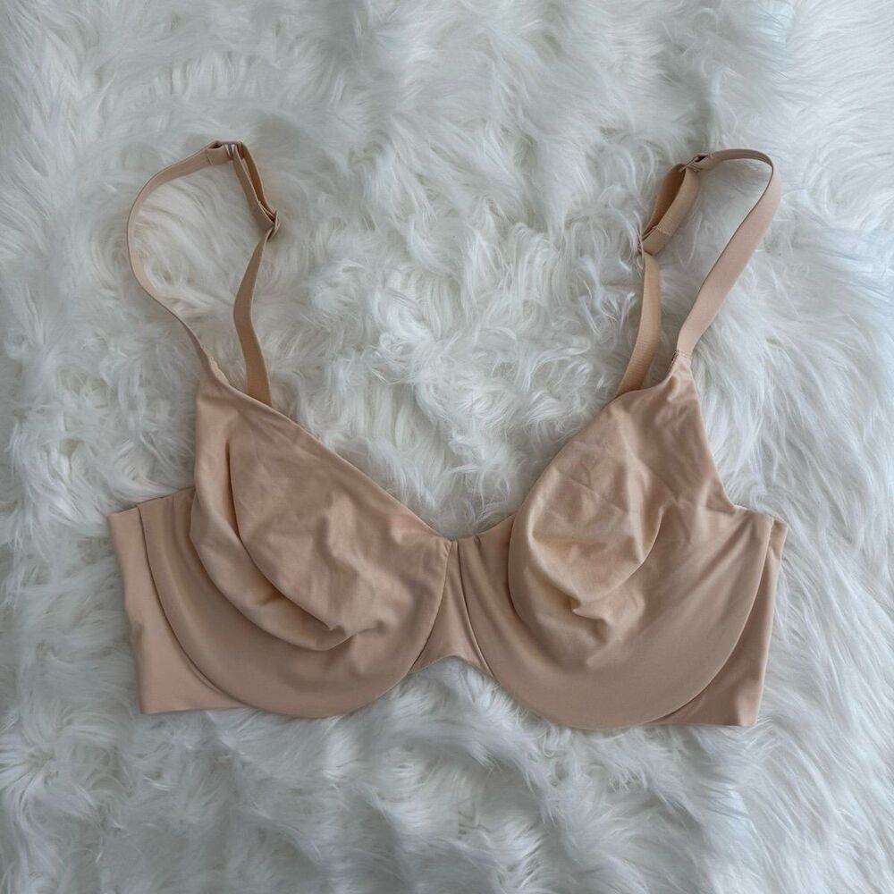 Skims Smoothing Intimates Unlined Full Coverage Bra Sand Size 34D - Picture 2 of 7